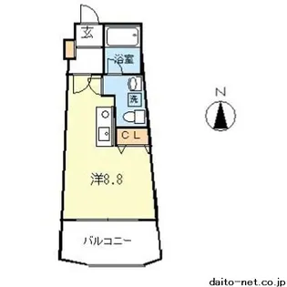 インフィールド溝口【6階】の間取り