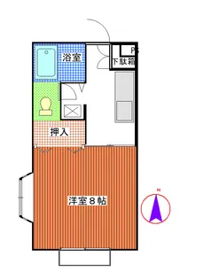 メゾンメイプル美術館前【2階】の間取り