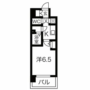 1Kの間取り画像