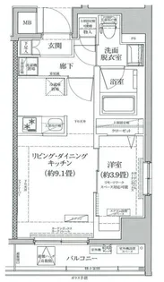 ティモーネ押上ノルド【5階】の間取り