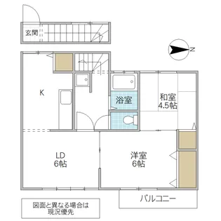 笠間グリーンハイツ【1階】の間取り