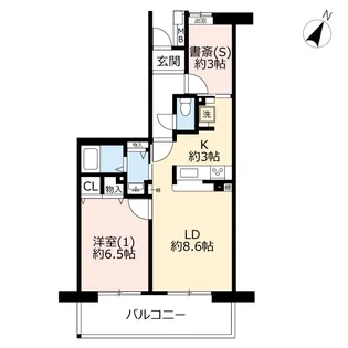 URコンフォールさがみ南【2階】の間取り