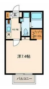 丘の上ハウス【2階】の間取り