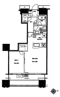 富久クロスコンフォートタワー【27階】の間取り