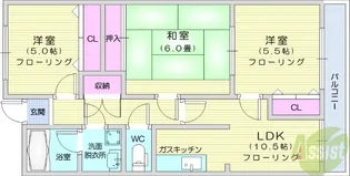 CITY手倉田【3階】の間取り