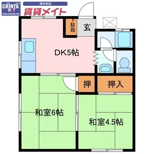 桜荘【2階】の間取り