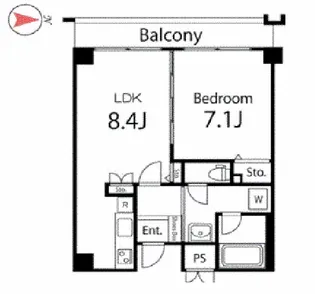 東京都杉並区方南1【マンション】の間取り