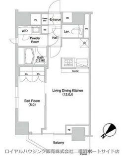 グラマシー横濱関内【8階】の間取り