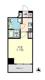 グランフォース三ノ輪【6階】の間取り