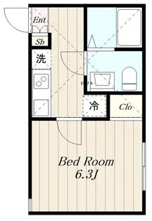 アザーレ・パッシオ本厚木A【3階】の間取り