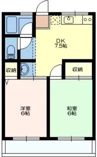 シティハイムゆうあい荘II【1階】の間取り