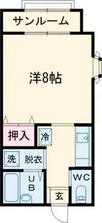 アーバんハイツB【1階】の間取り