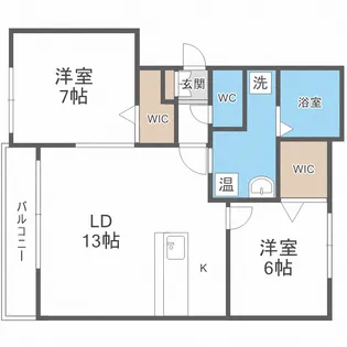 サージュブリエI【1階】の間取り