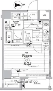 メイクスデザイン 住吉III【7階】の間取り