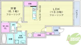 ドリームヒルズみやぎ台【1階】の間取り