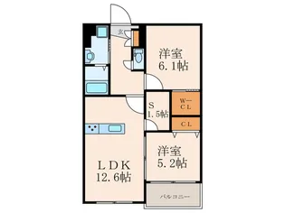 GrandChariot OHIRAKI【5階】の間取り