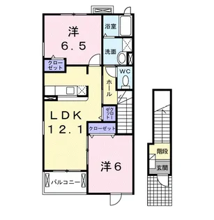 神奈川県小田原市曽比【アパート】の間取り