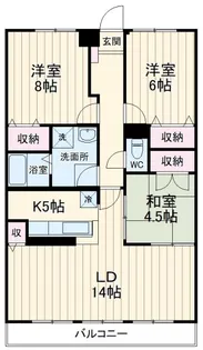 グランドヒルズ【2階】の間取り