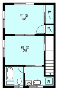 東京園荘3号棟【2階】の間取り