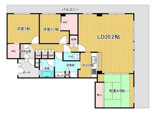 エスリード長岡天神【11階】の間取り