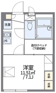 レオパレスノースヒル【1階】の間取り