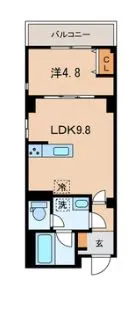 (仮称)墨田区亀沢3丁目計画【2階】の間取り