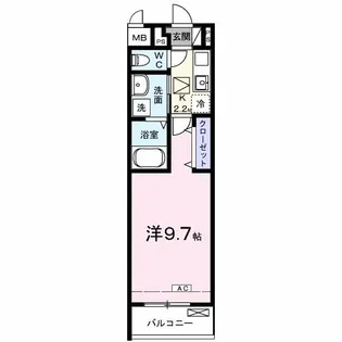 フィオーレ林町【1階】の間取り