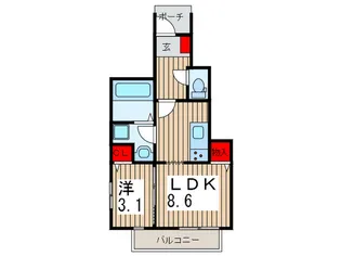 Prestige Own【1階】の間取り