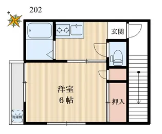 東京都台東区池之端2【アパート】の間取り