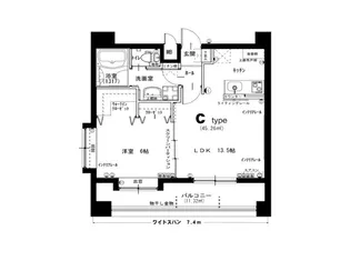 パークサイド榴岡【7階】の間取り