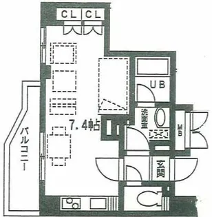 サンピエス池袋【7階】の間取り
