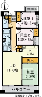 シルエーラ錦糸町【6階】の間取り