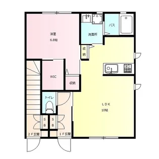 サンモール B【1階】の間取り