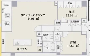 プレノ小石川 5F設備充実分譲賃貸【5階】の間取り