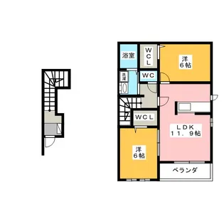 キルシュ B【2階】の間取り