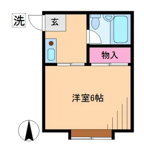 モイドーマ日吉【1階】の間取り