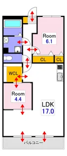 岡山スタービル【1階】の間取り