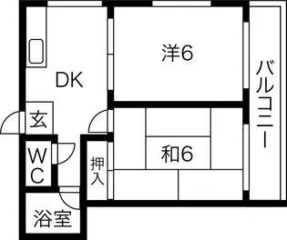 プレアール駒川II【3階】の間取り