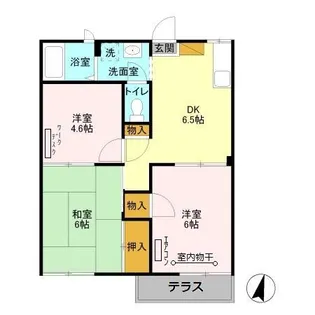 パークハウスもりた【2階】の間取り