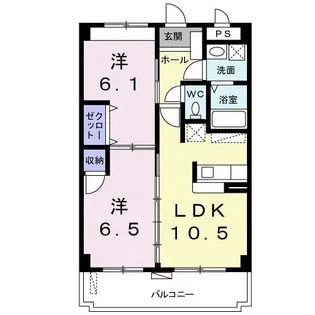 ブルー・スカイII【3階】の間取り