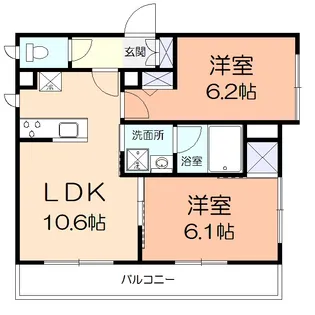 グラース ボーテ【2階】の間取り