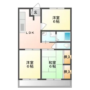 ビューハウス要【1階】の間取り