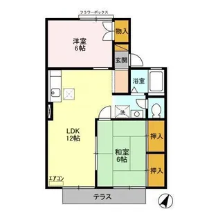 セジュールYK【1階】の間取り