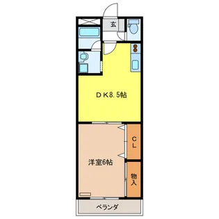 サンシャイン棚橋 A【2階】の間取り