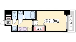 プレサンス神戸グレンツ【13階】の間取り