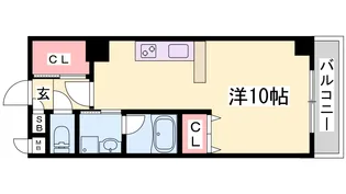 タカマツ神戸駅南通【5階】の間取り