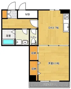 アルビーナ【6階】の間取り