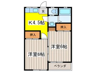 アンコールハイツ【1階】の間取り