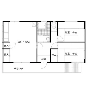 かづさやアパート【2階】の間取り