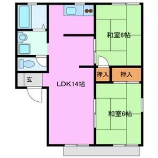 コンフォール B棟【1階】の間取り
